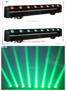 

E-(4/lot) Cree RGBW 4 in1 8x10w quad strip led beam moving head 8 eyes beam bar light