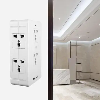 

Easy Installation Wall Outlet Shelf Power Perch Shelf Home Bathroom Storage Rack for Electric Toothbrushes Notebook Computers