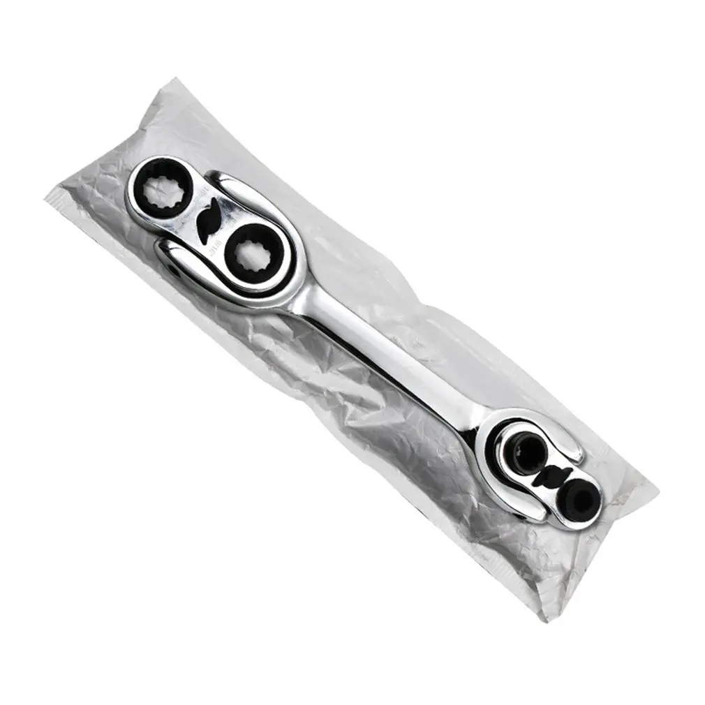 

Flexible Ratchet Action Wrench Spanner Nut Tool Head Ratchet Metric Spanner Open End and Ring Wrenches Tool