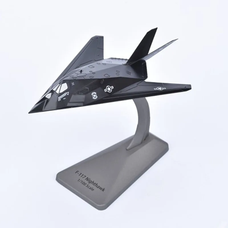 1/144 весы темно-синяя армейская F-117 Nighthawk истребитель самолет модели для взрослых детей игрушки для демонстрации коллекции - Цвет: A