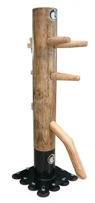 Natural Color ELM Профессиональная деревянная подставка на присоске, деревянный манекен Wing Chun, IP man, Брюс Ли Фошань, кунг-фу, тренировочный манекен - Цвет: Natural Color ELM