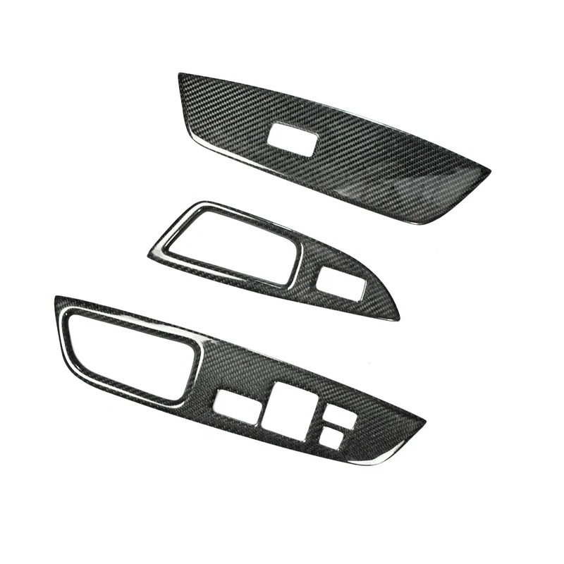 Для hyundai Veloster Крышка для оконного переключателя из углеродного волокна LHD палка на тип глянцевая отделка внутренняя накладка Fibre Drift Body Kit часть