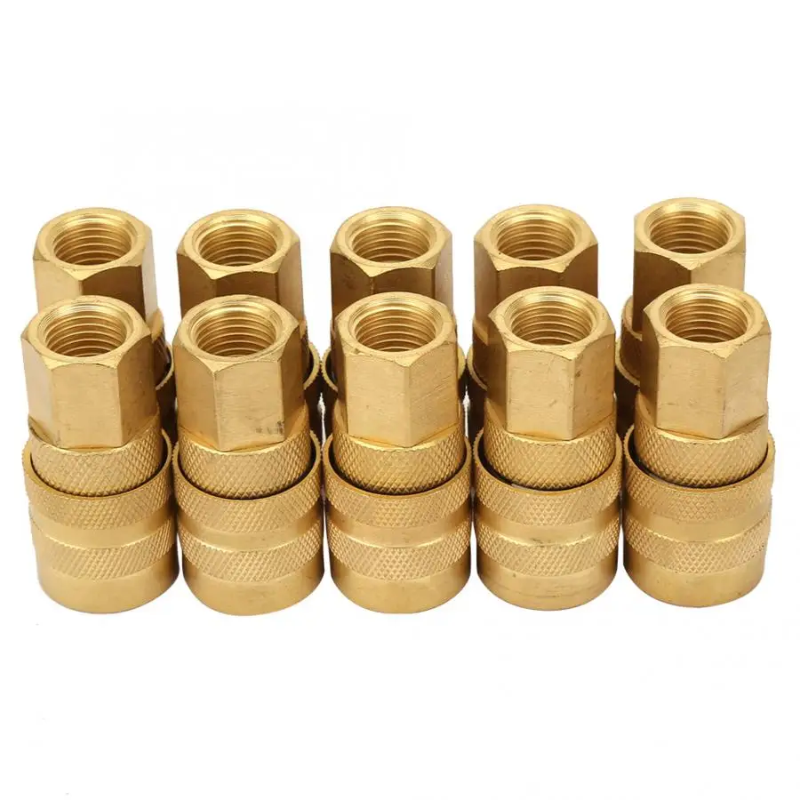 

10pcs 1/4 FPT M Style Coupler Air Hose Fitting Plug Quick Connector for MIL-C-4109 300 PSI