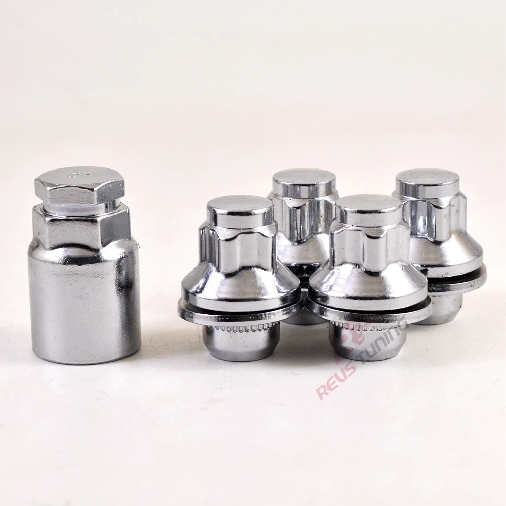 4PCS M12X1.5 Anti-theft Spline Type Car Wheel Lock Nuts Lug Nuts For Toyota