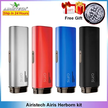 

Original Airistech Airis Herborn Kit dry herb wax oil Ceramic Chamber Heating 2200mAh Herbal Vape Pen Starter E Cigarette Kit