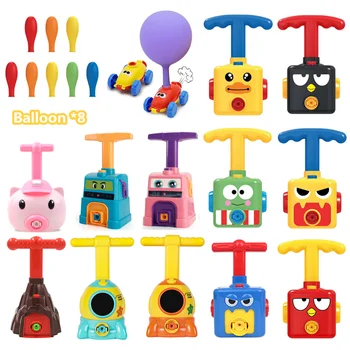 

New Education Science Experiment Toy Inertial Power Balloon Car Toy Puzzle Fun Inertial Power Car Balloon Toys for Children Gift