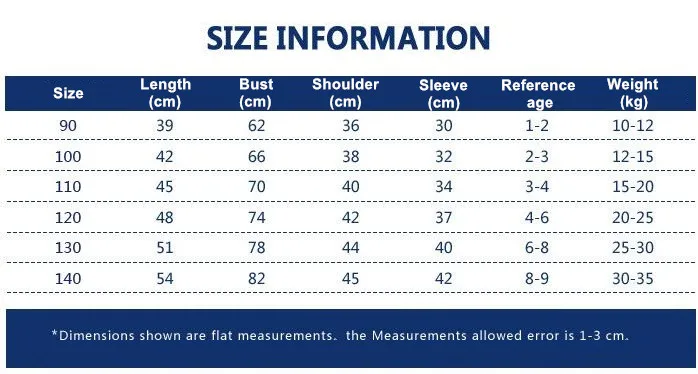 SIZE INFO