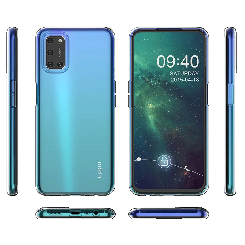 Ultrathin Clear Soft TPU Shockproof Mobile Phone Back Cover