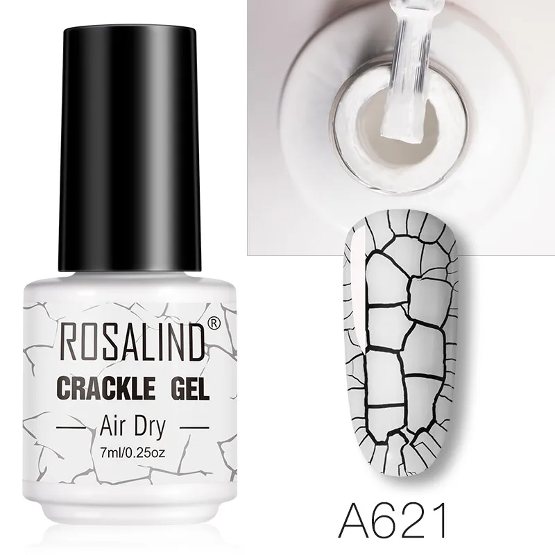 ROSALIND гель-кракле лак для ногтей 7 мл для дизайна ногтей маникюрный набор сухой воздух лак для ногтей нужен базовый цвет гель Лаки Lacuqer - Цвет: RTA-621