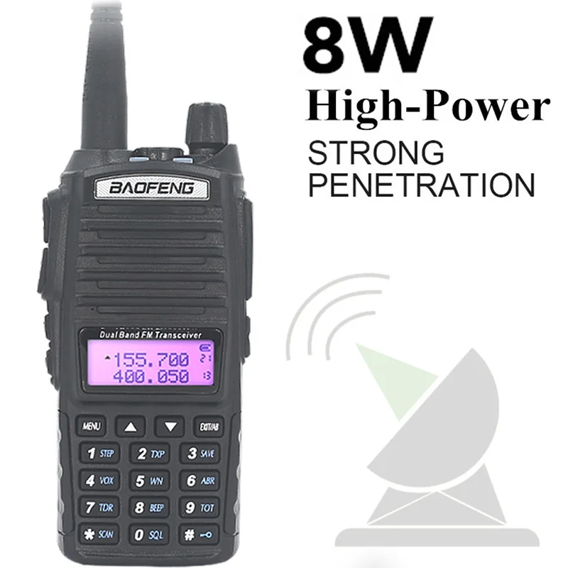 Портативная рация BaoFeng 5 Вт 8 U/V гарнитура Baofeng UV 82 портативная 10 км радиостанция UV82