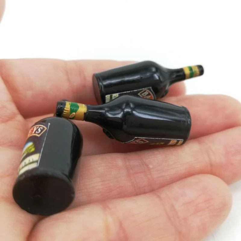 2/3pcs 1/12 Miniature Bottle Wine Bottle Dollhouse Accessories Mini Resin Bottle Simulation Model Toys For Doll House 5