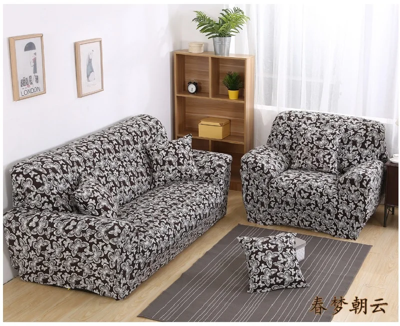 Одно/два/три сиденья L форма покрывало на кресло эластичные Чехлы секционные эластичные стрейч диван Чехол для диван в гостиной крышка - Цвет: 15
