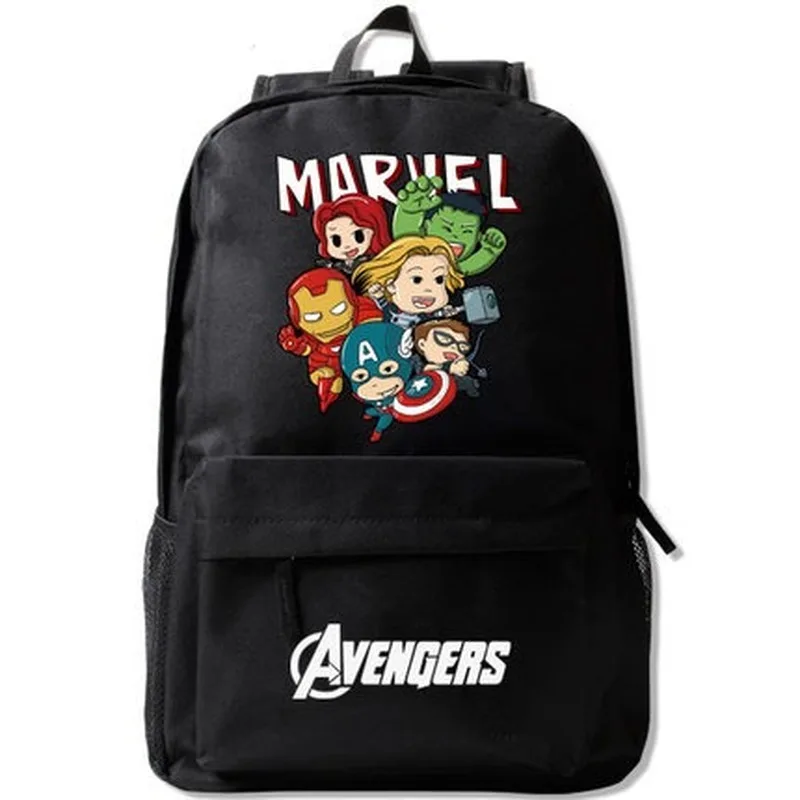 Рюкзак с надписью Marvel школьный рюкзак супер героями для учеников мальчиков и
