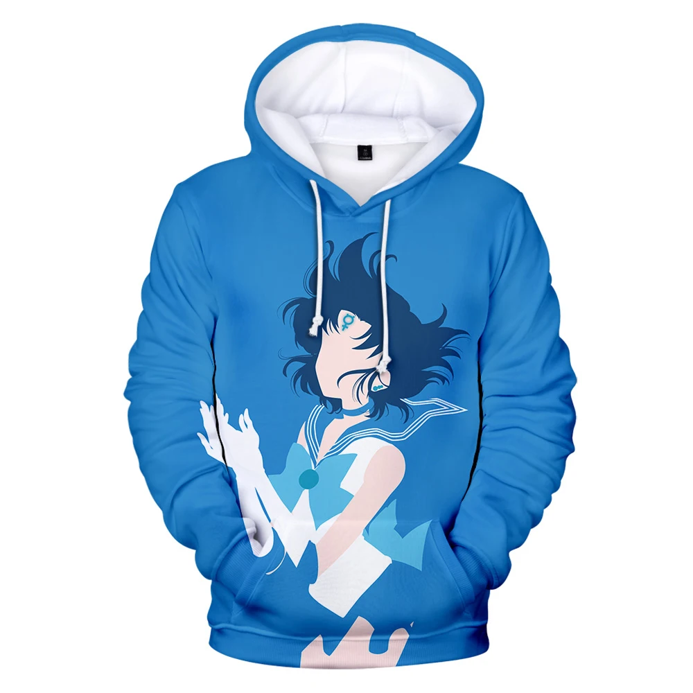 harajuku estilo camisolas meninos meninas imprimir sailor moon anime 3d hoodie pulôver