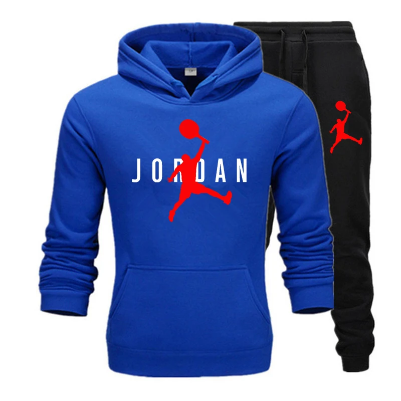 

2020 Hot Style Men's and Women's Pullover S-3XL Sports Suit Men's Custom Logo Men's Hoodie Set Sweatshirt Set Hoodie + Sweatpant
