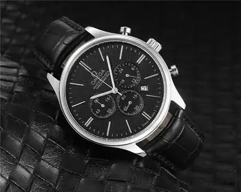 

Omega- Luxury Brand quartz women Watches Quartz Watch Stainless Steel Strap wristwatch classic business dress men watch 253