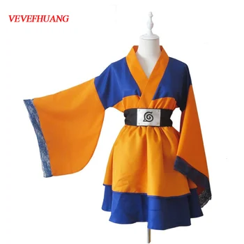 

VEVEFHUANG Animal Naruto Cosplay Costume Akatsuk Naruto Lolita Dresses Kimono Women Dress Anime Cosplay Halloween Party Uniforms
