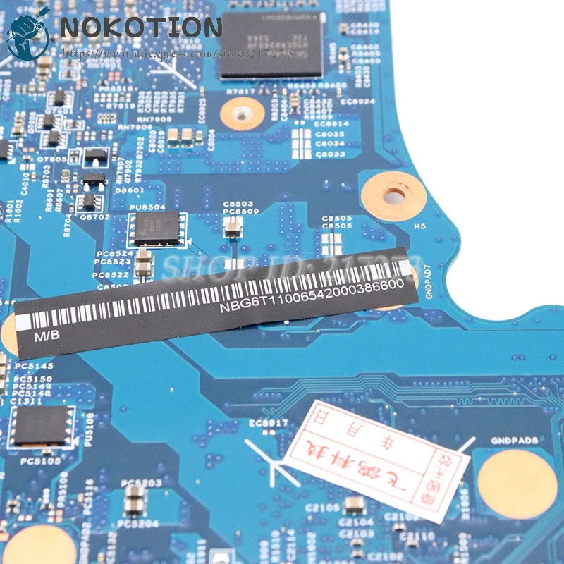  NOKOTION For Acer aspire VN7-792 VN7-792G laptop motherboard DDR4 SR2FQ I7-6700HQ GTX960M NBG6T1100