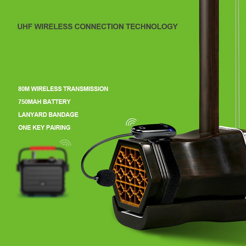 Портативный UHF беспроводной приемник микрофона Pickup Launcher Show для Urheen музыкальный