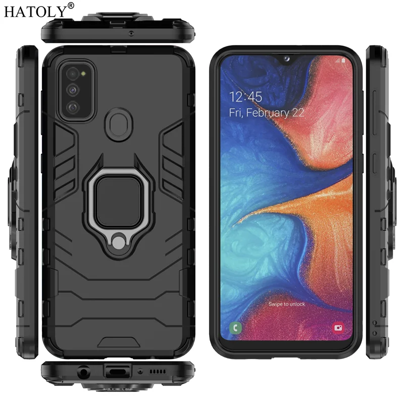 Чехол для samsung Galaxy M30S, чехол из ТПУ с магнитным кольцом-держателем, защитный чехол на заднюю панель для samsung M30S, чехол-бампер для телефона samsung M30S