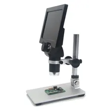 1200X цифровой электронный микроскоп 7 дюймов HD электронный микроскоп увеличительное стекло для телефона ремонт и металлическая подставка