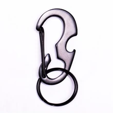 

ShineTrip Aluminum D Shape Buckle Carabiner Survial Key Chain Carabine Hook Clip Camping Equipment EDC Paracord Buckles