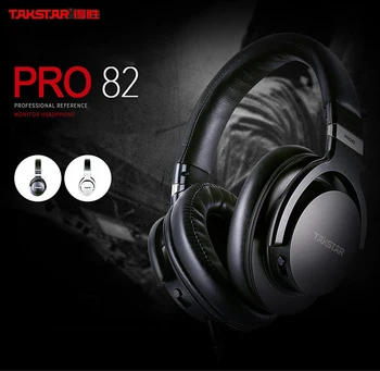 

Original Takstar PRO82 / Pro 82 Professional Monitor Headphones HIFI Headset for Stereo PC Recording and Game Bass Adjustable