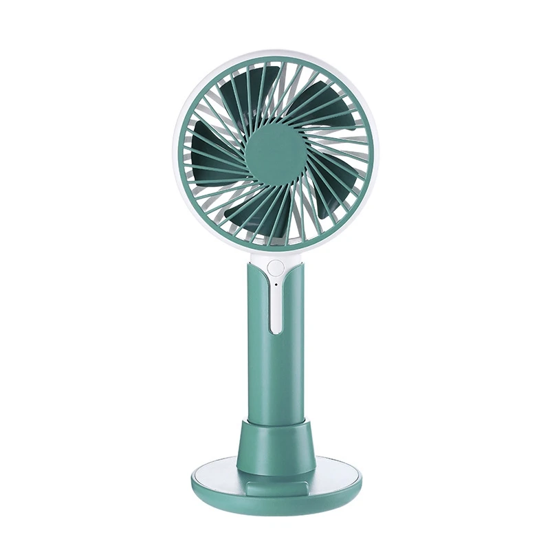

Outdoor Portable Handheld Fan Large Capacity 1200MAh Desktop Mini USB Green Fan
