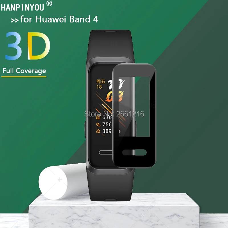 Для Huawei Band 4 наручный смарт Браслет 3D изогнутое покрытие полное мягкая ПММА ПЭТ