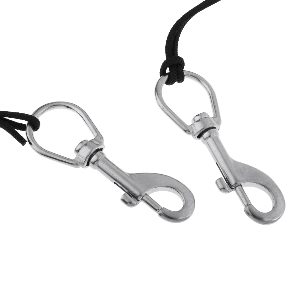 Tech Scuba Diving BCD Stage Bottle Side Mount Carry Strap Rigging Equipment Single End Bolt Snap Clip