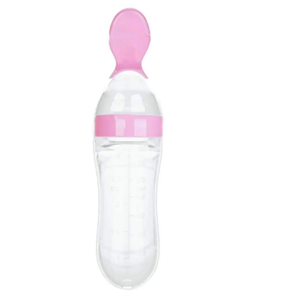 

Squeeze Rice Paste Feeder Rice Paste Bottle Baby Child Feeding Spoon Rice Paste Spoon Silicone Food Supplement Tableware