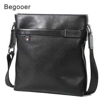 

100% Genuine Leather Men's Shoulder Bag Cow Leather Crossbody Bag For Men Bags Male Business Travel iPad Messenger Bags