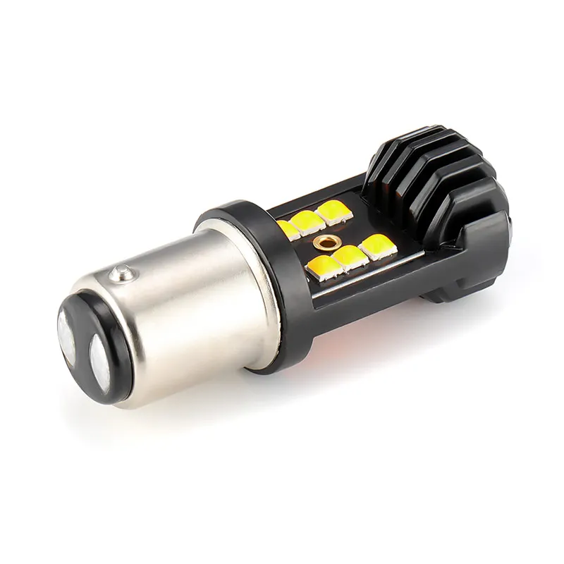 2 шт. 12V 24V 1156 BA15S P21W 3030 12LED для хвостовой части автомобиля светильник лампа стоп