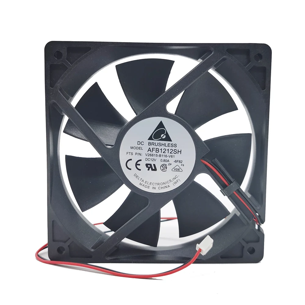 Для delta AFB1212SH 12 см 120 мм 12025 DC 12V 0.80A Вентилятор охлаждения 2pin в форме ручки с двумя