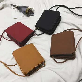 

Hot Sale Solid Color Crossbody Bag For Women Bolso mujer Trend Large Capacity Leather Shoulder Bag Sac Messenger Bag bolsos #C11