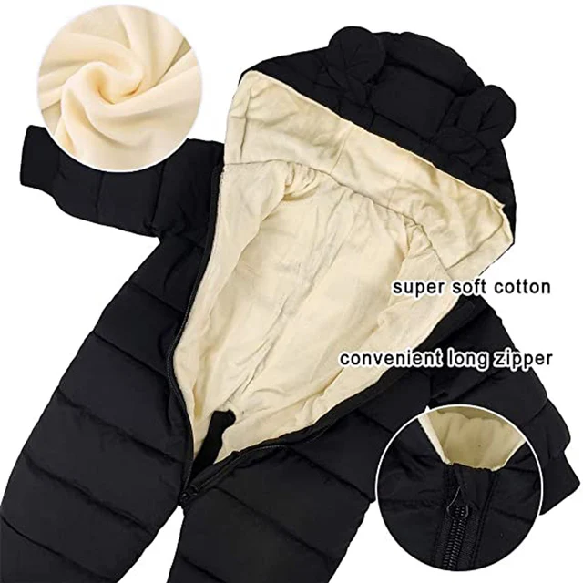 Autumn Winter Child Overalls Newborn Baby Boys Thick Cotton Jumpsuit 6