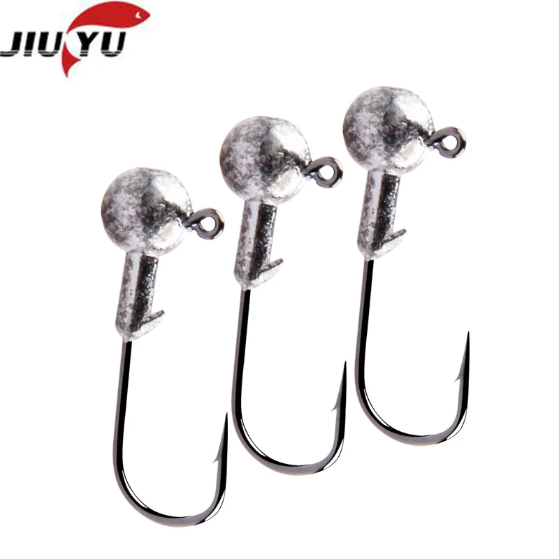 JIUYU 10pcs/Lot Exposed Lead Jig Head 1g -5g Hook Baits Fishing Hooks Jigging Luya Accessories Carp | Спорт и развлечения