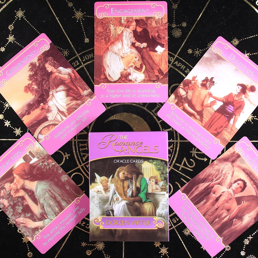 The Romance Angels Tarot Oracle Cards Deck|The 44 Romance Angel Oracle Cards by Doreen Virtue Rare Out of Print game board deck 【超特価sale開催】 THE Romance ANGELS ORACLCARD その他