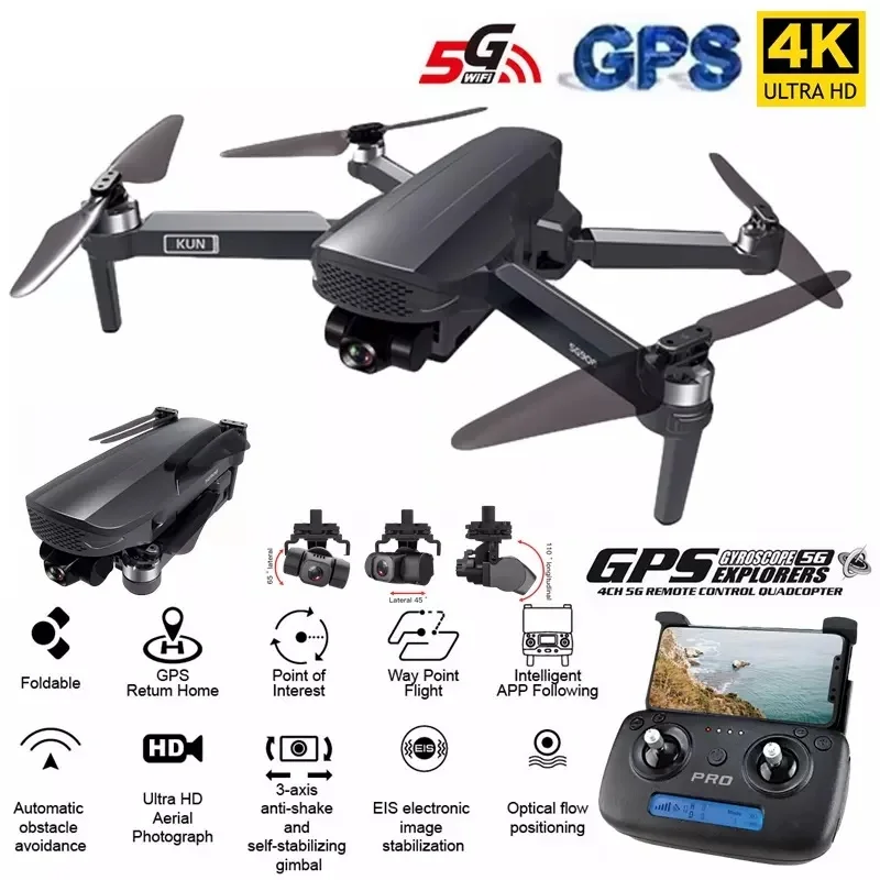 ZLL SG908 RC GPS Drone 4K Cámara 5G Wifi FPV 3 ejes cardán Profesional Dron 1,2 KM 50X Motor sin escobillas Quadcopter RTF VS SG906