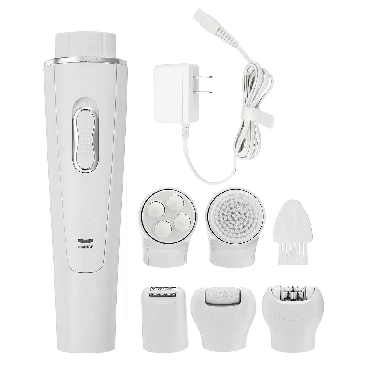 

5in1 Waterproof Full Body Women Shaver Face Epilator Electric Facial Female Hair Removal Rechargeable Depilatory Bikini Trimmer