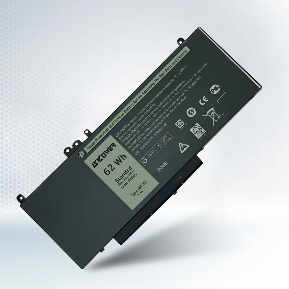Аккумулятор для ноутбука SKOWER 62Wh/7,6 V 6MT4T для Dell Latitude E5470 E5570 серии Precision 3510, замена 7V69Y 07V69Y TXF9M 79VRK