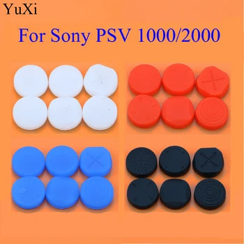

6 In 1 Silicone Thumbstick Grip Cap Joystick Analog Protective Cover Case For Sony PlayStation Psvita PS Vita PSV 1000/2000 Slim