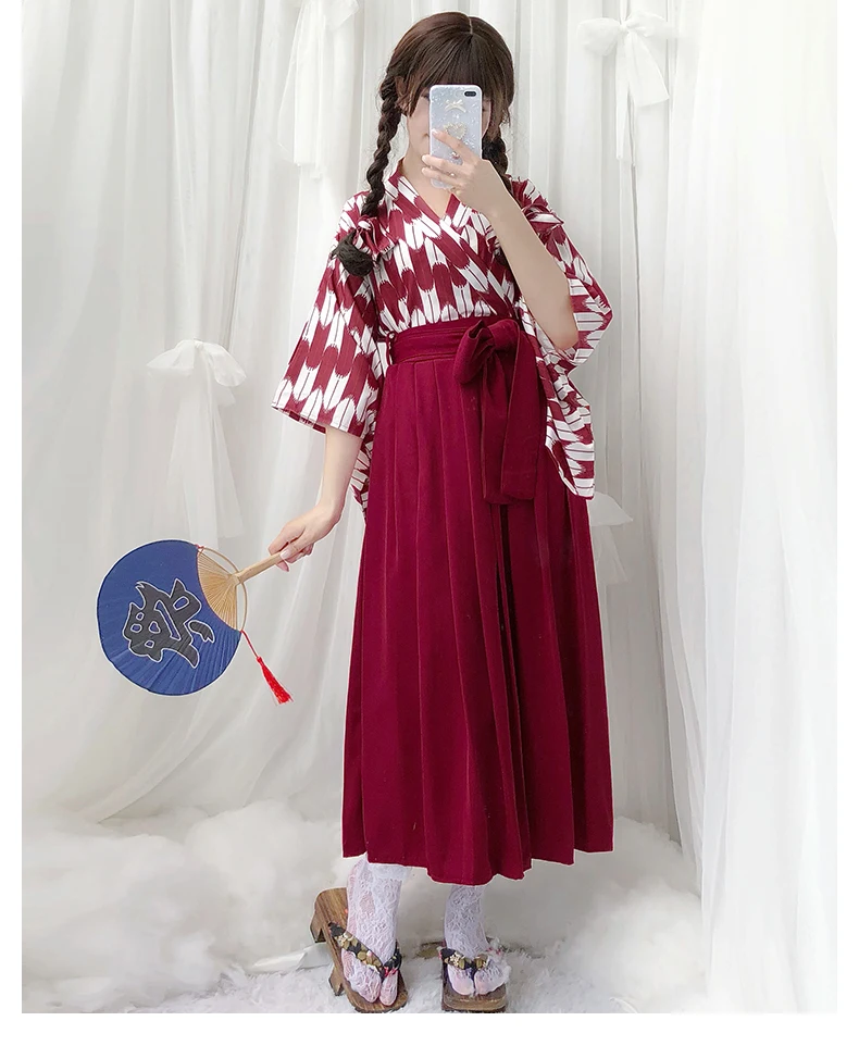 Кимоно японское кимоно mujer yukata японское кимоно платье кимоно женское цветочное облегающее кимоно традиционное кимоно yukata - Цвет: color3