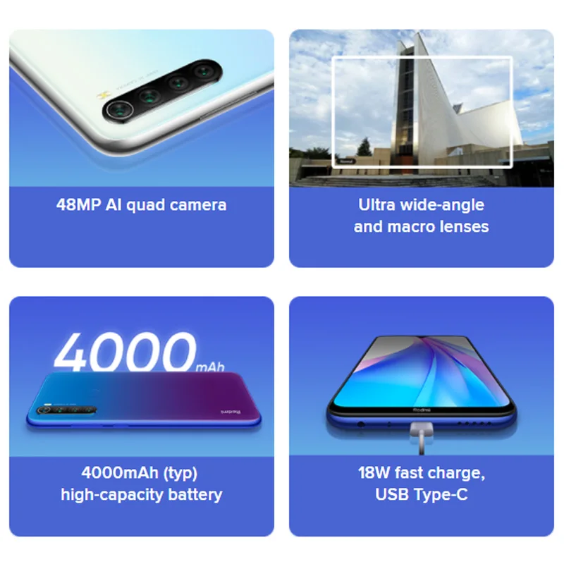 Global Version Xiaomi Redmi Note 8T 4GB 64GB Smartphone Snapdragon 665 Octa Core 48MP Quad Camera 6.3 Global Version Xiaomi Redmi Note 8T 4GB 64GB Smartphone Snapdragon 665 Octa Core 48MP Quad Camera 6.3