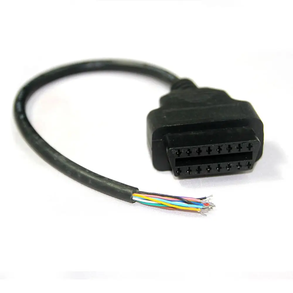 16-контактный штекер для разъема OBD2 Диагностический кабель OBD адаптер