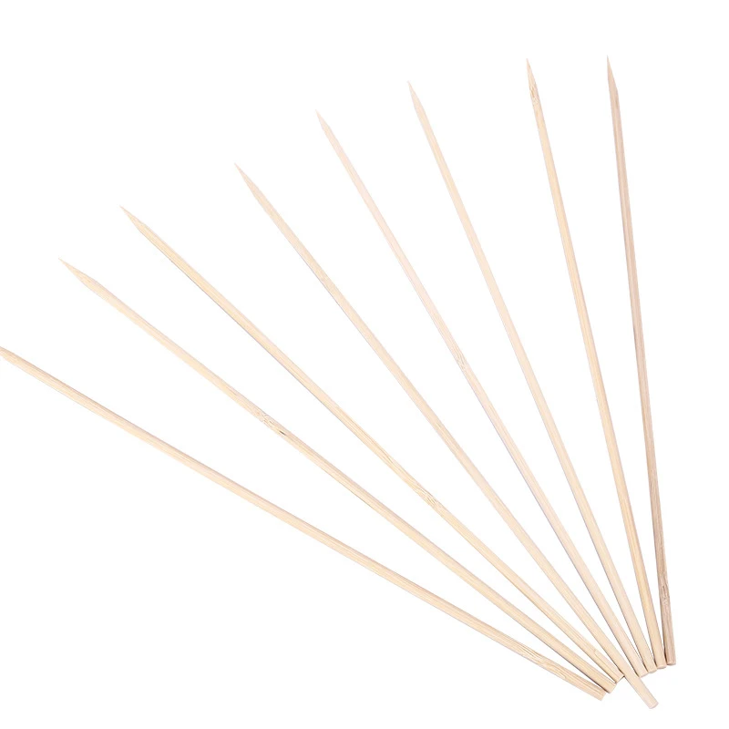 100PCS-Bamboo-Skewers-Natural-Disposable-Skewer-Sticks-Kebab-Skewers-for-Grill-Bamboo-Meat-Tool-Disposable-Long.jpg 100Db Bambusz Nyárs Természetes Eldobható Nyárspálcák Kebab A Grill Hús Szerszámhoz Hosszú Botok - Image 3