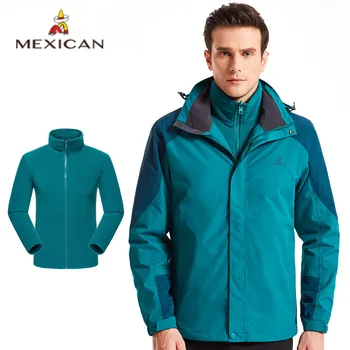 

MEXICAN Men's Jackets Outdoor Fleece Waterproof Jacket Warm Windbreaker Men's Jacket