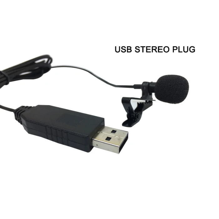 USB всенаправленный нагрудный микрофон с галстуком воротник рубашка клип для ПК компьютер Ноутбук NK-Shopping