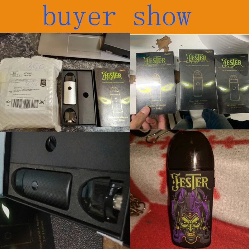 Vape Pod Kit Vapefly Jester Pod Kit 1000 мАч 2 мл DIY ремонтный капающий Pod kit электронная сигарета vape vs zero pod/calibren