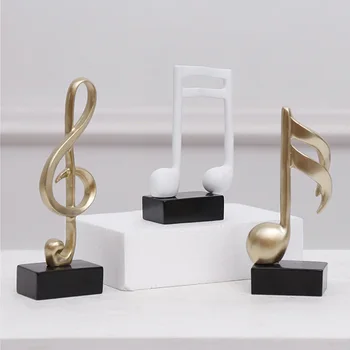 

Modern Minimalist Music Trophy Stave Piano Room Desktop Crafts Music Symbol Statue Nordic Home Decoration Birthday Gifts